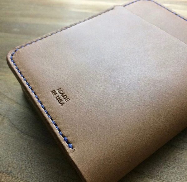 Mtn. Face Leather Folding Wallet Tan