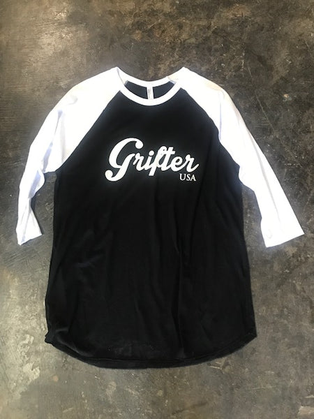 Black and White Raglan