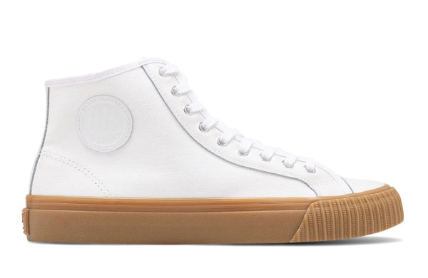 On Sale Half Price: PF Flyer Center Hi: White w/ Gum Sole