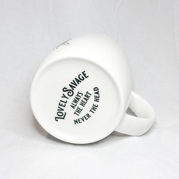 Lovely Savage White Moth Mug