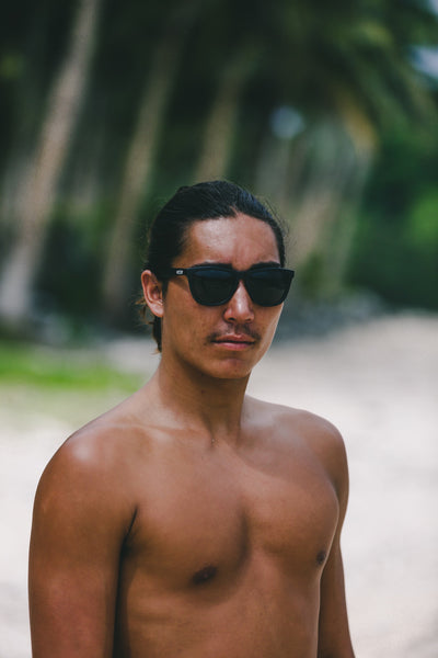 Nectar Sunglasses: Crux Black Polarized