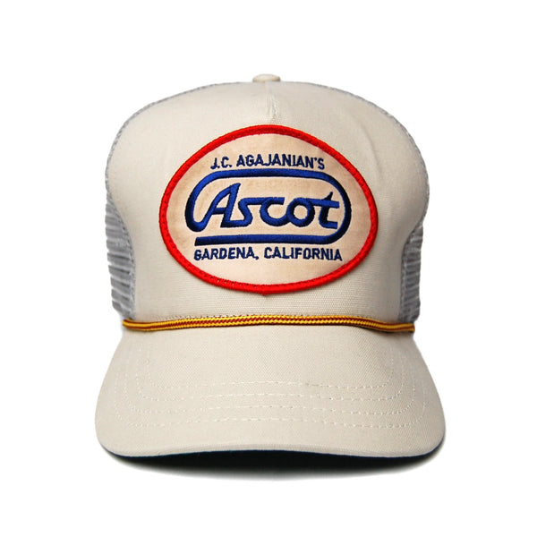 Ascot Service Trucker Hat- Bone