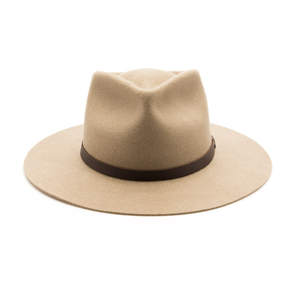 Dylan Wide Brim Hat: Tan
