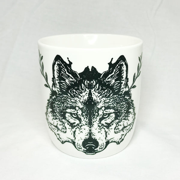 Lovely Savage White Wolf Mug