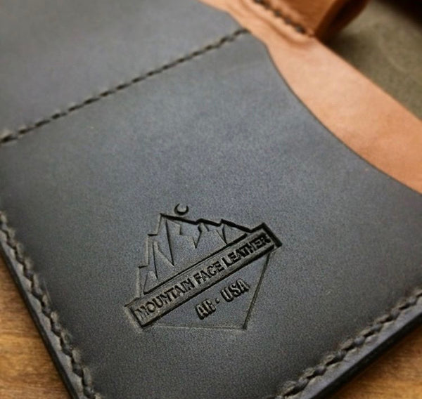 Mtn. Face Leather Notes Wallet Black