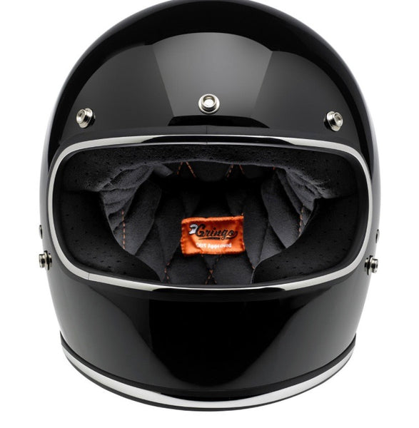Biltwell Gringo DOT Helmet: Gloss Black