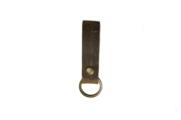 Thick Skin Leather Snap Key Fob