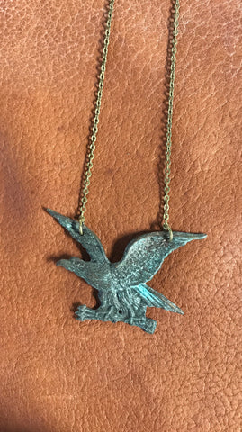 Rust Belt Americana Copper Eagle Necklace