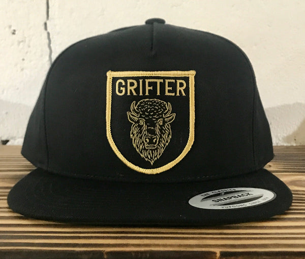 Bison Patch Snap Back: Black