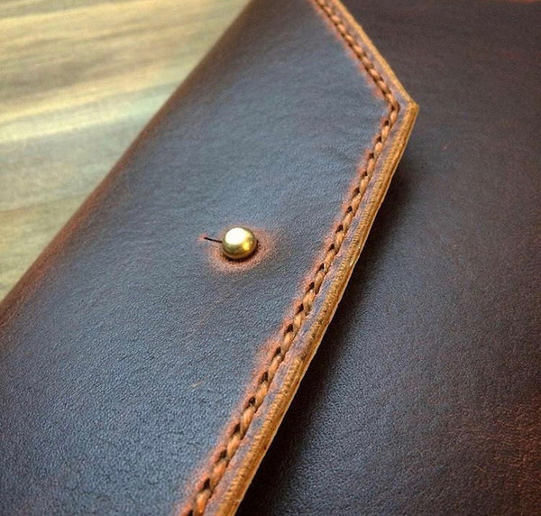 Mtn. Face Leather Clutch Wallet