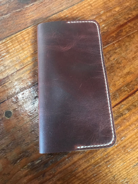 Mtn. Face Leathers Long Wallet: Dark Brown
