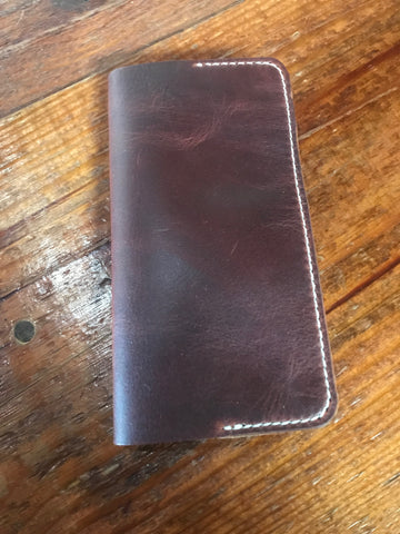 Mtn. Face Leathers Long Wallet: Dark Brown