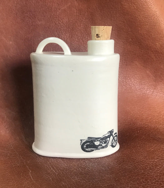 Handthrown Ceramic Flask/Canteen (Triumph)