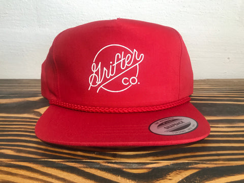 Old Timer Rope Hat: Red