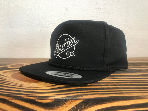 Old Timer Rope Hat: Black