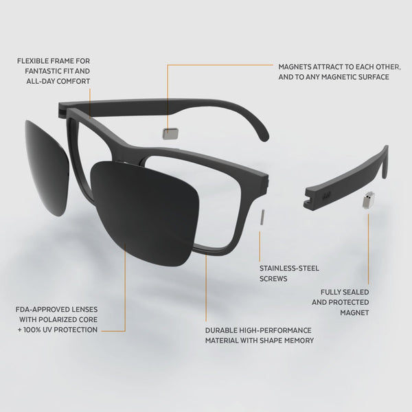Distil Union Maglock Sunglasses Folly Gray Polarized