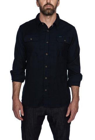 Crawford Navy Flannel Shirt