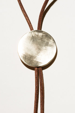 Naked Eyes: Large Brass Bolo Tie