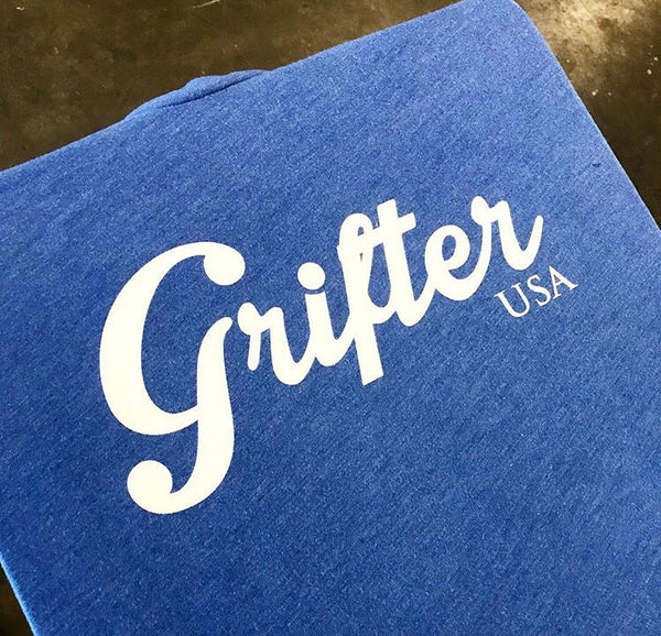 Limited Edition Tri Blend Heather Blue Logo tee